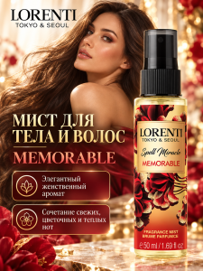 Фотография  LORENTI Мист для тела MEMORABLE, 50 мл