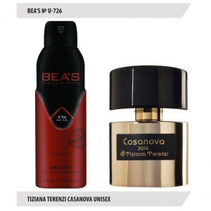 Фотография Beas Парфюмированный дезодорант • U726 • Terenzi Casanova • Unisex • 200мл