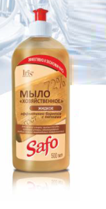 Фотография Iris SAFO Мыло ХОЗЯЙСТВЕННОЕ жидкое • 500 мл