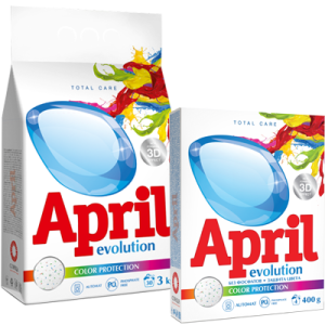 Фотография СОНЦА APRIL EVOLUTION • Стиральный порошок автомат • 3кг • Color Protection