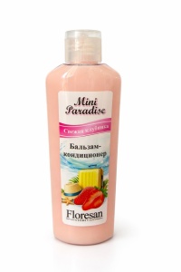 Фотография  Флоресан Mini Paradise Бальзам-Кондиционер для волос "Свежая Клубника", 80 мл, арт.Ф-848