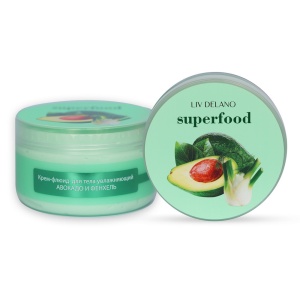 Фотография Liv Delano SUPERFOOD• Крем-флюид для тела увлажняющий АВОКАДО И ФЕНХЕЛЬ • 240г