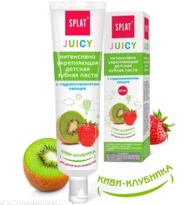 Фотография Splat Juicy Детская зубная паста • Киви-Клубника • 35мл