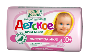 ВЕСНА Крем-Мыло 90 гр Детское Питательное (с норковым жиром), арт.6105
