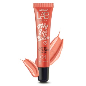 ВИТЭКС LAB colour Блеск-бальзам для губ My Lipbalm 04 Fizzy Peach (туба) 15мл/24шт
