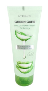 LIV DELANO GREEN CARE Маска-трёхминутка для лица SOS-увлажнение с гелем Алоэ Вера, 75г