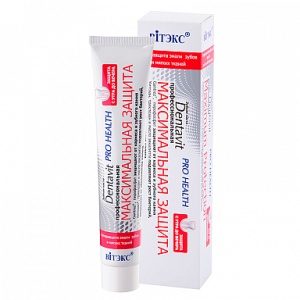 Фотография Витэкс Зубная паста • Защита зубов и дёсен • на 90% из натуральных компонентов • Без Фтора • 85гр • Коробочка