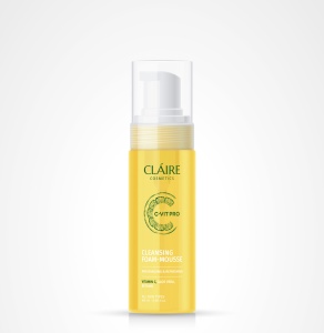 Фотография  CLAIRE C-VIT PRO Пенка-Мусс для умывания Очищающая, 165мл