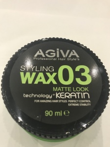 Фотография AGIVA Keratin Wax 03 Кератиновый Воск для волос 03 МАТОВЫЙ MATE LOOK 90 мл.