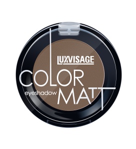 Фотография LuxVisage Тени для век • Компактные • Тон 14 Dark Brown • Color Matt • 1.5гр • арт.К823