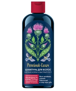 Фотография Фитокосметик Шампунь для волос • Репейник-Силач Крепкие корни и Рост • Премудрости красоты • 370мл • Арт.6227