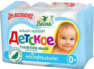 Фотография ПКК Весна Мыло Детское Нейтральное, 4х75гр. • арт.6113