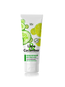Iris Lime & Cucumber Крем НОЧНОЙ д/лица/век увлажняющий для всех типов кожи, 75мл