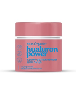 Фотография Global Bio Cosmetic Крем-увлажнение для лица Hyaluron Power Cream • Miss Organic • 45мл • Арт.GB-8342