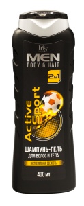 Фотография Iris Шампунь-гель для волос и тела • Active Sport • Men • 400мл