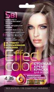 ФИТОКОСМЕТИК КРЕМ-КРАСКА для волос EFFECT COLOR тон МОККО 50мл (саше) Арт.4926