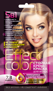ФИТОКОСМЕТИК КРЕМ-КРАСКА для волос EFFECT COLOR тон КАРАМЕЛЬ 50мл (саше) Арт.4915