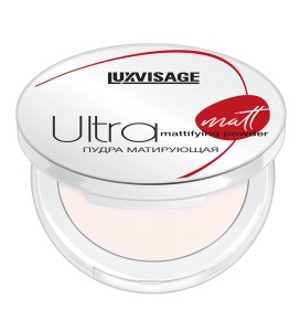 Фотография LuxVisage Пудра компактная • Матирующая Ultra Matt • Тон 101 • Porcelain • арт.К713