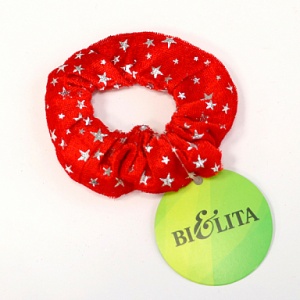 БЕЛИТА Резинки для волос Кокетка НОВОГОДНИЕ ЗВЁЗДОЧКИ цвет красный, арт.2-665