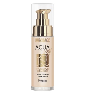 Фотография  LUXVISAGE AQUA veil HYALURON COMPLEX Крем-флюид тональный тон 140 Beige, 30 мл 