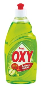 Фотография Romax Средство для мытья посуды • OXY • Зелёное Яблоко • 900гр