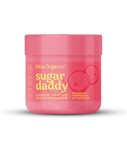Фотография Global Bio Cosmetic Сахарный скраб для тела • Тонизирующий • Sugar Daddy • Miss Organic • 140мл • Арт.GB-8350