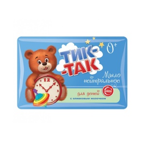 СВОБОДА ТИК-ТАК Мыло Нейтральное для детей 0+ с Оливковым Молочком Гипоаллергенное 90г арт.1321456