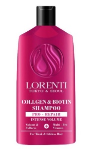 Фотография Lorenti Шампунь для волос • Collagen & Biotin • 630мл