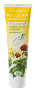 Фотография Iris Крем для рук • Женьшенево-глицериновый питательный • 100мл