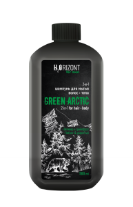 FAMILY COSMETICS H2Orizont ШАМПУНЬ для волос/тела 2 в1 GREEN ARCTIC, 500мл FH2O-210
