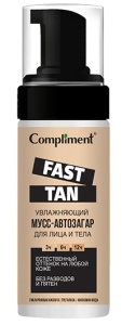 Фотография  Compliment FAST TAN Мусс-Автозагар Увлажняющий для лица и тела, 160 мл арт.917766