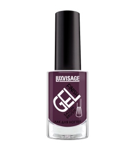 Фотография  LUXVISAGE ЛАК для ногтей GEL finish тон 03 (чёрный виноград)  9 г арт.К224