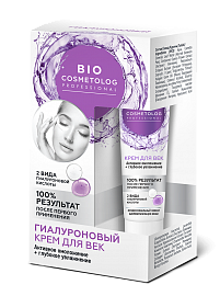 арт.7125Фито К «BioCosmetolog» Крем для ВЕК гиалурон.АКТИВНОЕ ОМОЛОЖЕНИЕ + ГЛУБОКОЕ УВЛАЖНЕНИЕ 15мл/