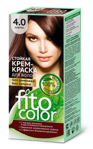 Фотография Фитокосметик Стойкая Крем-Краска для волос  • Fitocolor •  тон Каштан 115мл • арт.4823