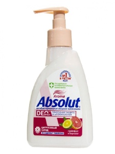 Фотография Абсолют Жидкое Мыло •  Грейпфрут и Бергамот Антибактериальный • 250мл • арт.5169