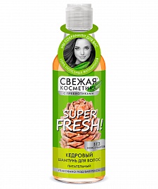 Фотография Фитокосметик Свежая Косметика • ШАМПУНЬ Кедровый для волос ПИТАТЕЛЬНЫЙ • 245мл • арт.7179