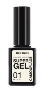 Фотография Relouis Лак для ногтей • Super Gel Camouflage • тон 01 Milk • арт.РБ1960-18