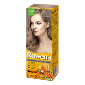 Фотография Rowena Крем-Краска для волос • Стойкая • Тон 9.20 • Жемчужно-Серебристый • Оранжевая