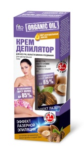 ORGANIC OIL Крем-депилятор д/чув.кожи РУК, НОГ, БИКИНИ, ПОДМЫШЕК 100мл/24шт ФИТОКОСМЕТИК Арт.2130
