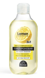 FLORESAN Sparkling Lemon Мицелярная вода для снятия макияжа 3в1   300мл. арт.Ф-377