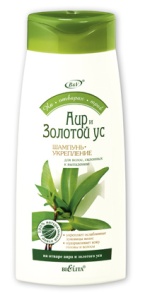 БЕЛИТА Шампунь-укрепление АИР и ЗОЛОТОЙ УС пр/выпадения на отварах трав 480мл