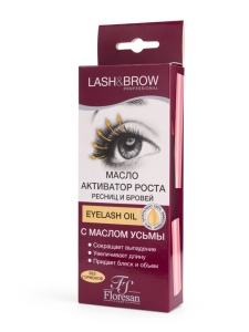 FLORESAN Lash&Brow Сыворотка Активатор роста ресниц и бровей с маслом Усьмы 9 мл, арт.Ф-541