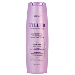 Фотография Витекс Шампунь Для Волос • Глубоко Восстанавливающий • Super Filler На Термальной Воде • 400мл
