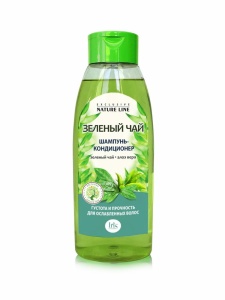 Фотография  IRIS Exclusive nature line Шампунь-кондиционер ЗЕЛЁНЫЙ ЧАЙ, 520мл