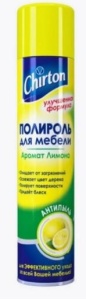 Фотография Chirton Полироль для мебели • Антипыль • Лимон • 300мл