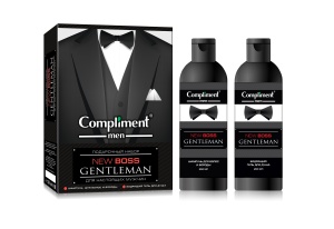 Фотография  Compliment ПН №1770-2 men NEW BOSS Gentleman (Шампунь для волос и бороды 250мл + Гель для душа 250мл) арт.919463