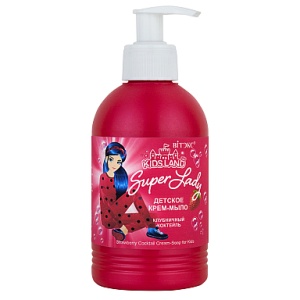 ВИТЭКС KIDSLAND Super Lady КРЕМ-МЫЛО Детское Клубничный коктейль, 300 мл