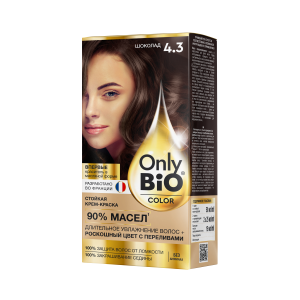 Арт.GB-8021 ФИТОКОСМЕТИК Стойкая крем-краска Only Bio COLOR Тон 4.3 Шоколад, 115мл