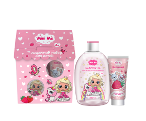 Фотография Family Cosmetics Подарочный набор • Mini Me • Ягодные Фантазии • Шампунь 500мл + Зубная паста Клубничная 75г • арт.FPN-10477