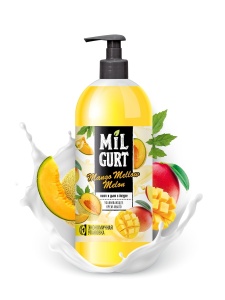 Фотография ПКК Весна MILGURT • Жидкое Крем-Мыло • 860гр Манго и Дыня в йогурте